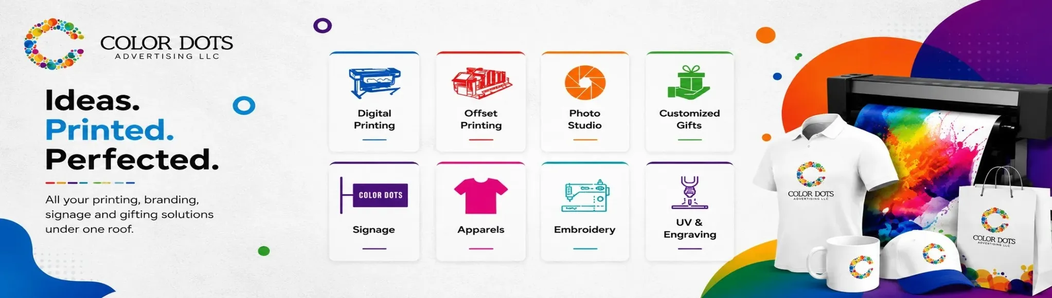 Color Dots Printing Services Dubai