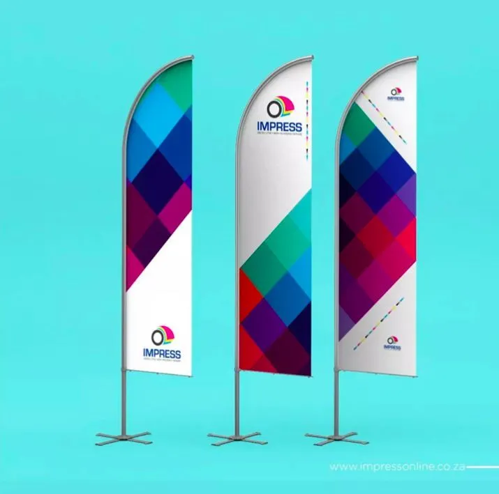 Telescopic flag Printing Dubai
