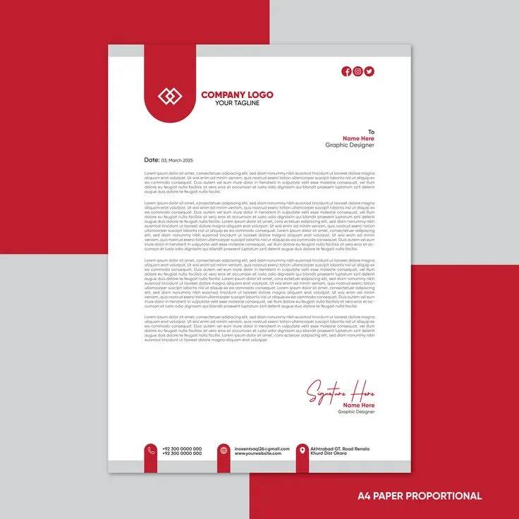 Corporate Letterhead Printing Dubai