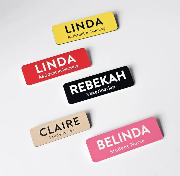 Acrylic Name Badge Printing Dubai