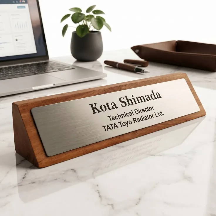 Custom Name Plate or Name Tag Printing