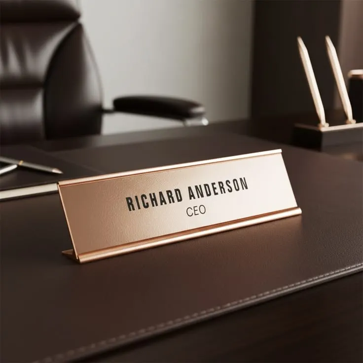Desk Name Plate Engraving Dubai