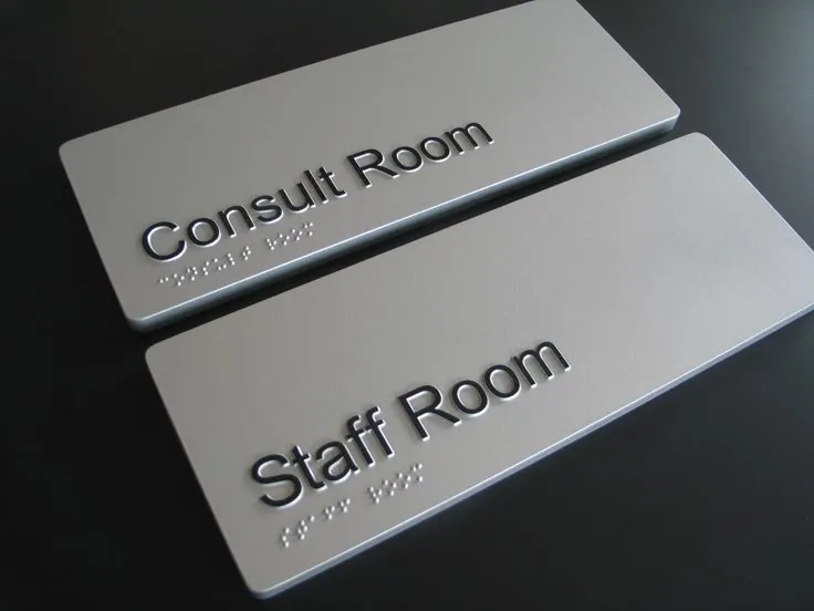 Braille and Safety Signage Name Plate Dubai