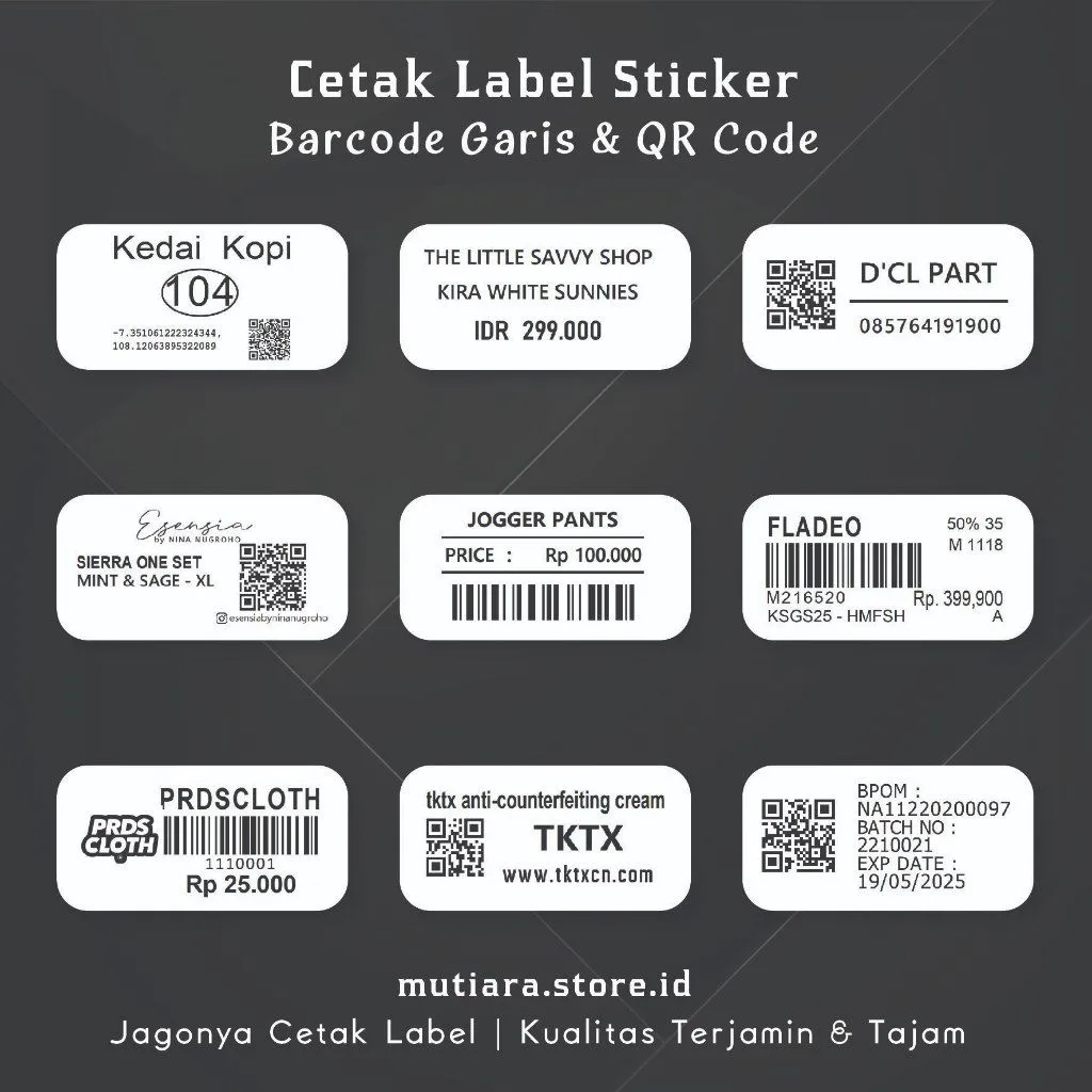 Asset Tag and Inventory Barcode Printing Dubai