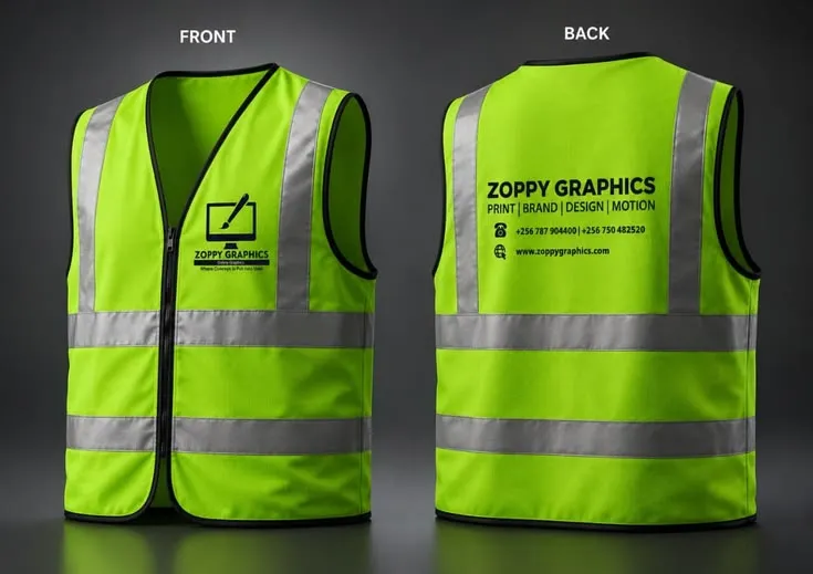 Reflective Safety Vest Printing Dubai